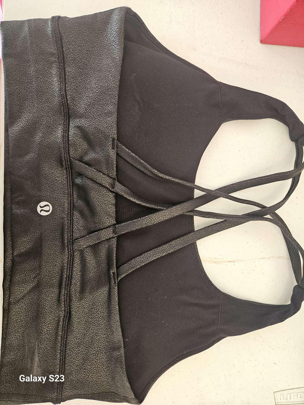 Lululemon Black Strappy Sports Bra
